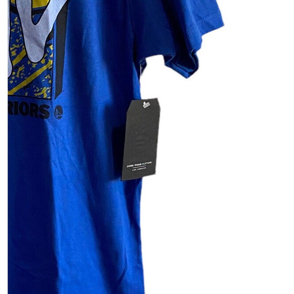 NBA Golden State Warriors Junk Food Clothing Mens Blue Medium Graphic Shirt NWT - Picture 4 of 4